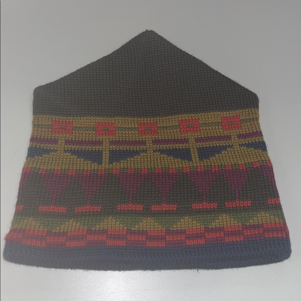 Jytte Wool Multicolor Patterned Beanie Unisex Item - image 3